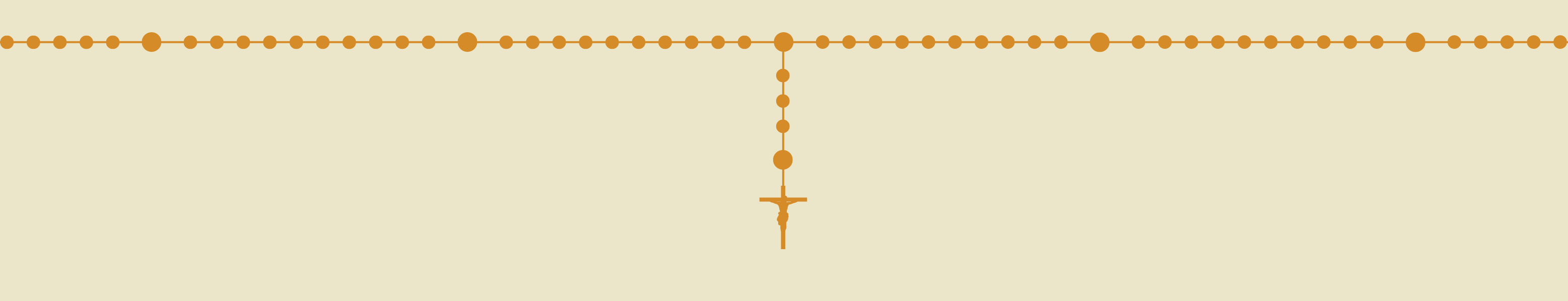 Rosary graphic tan background